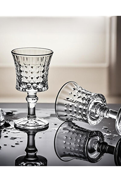 gkzglass home dekor Orkide Glass Crystal Coffee Side Water Glass Presentation Set Set of 6