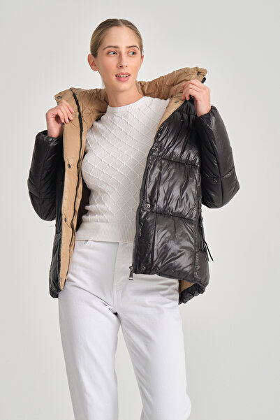 della moor Women's Detachable Hooded Coat