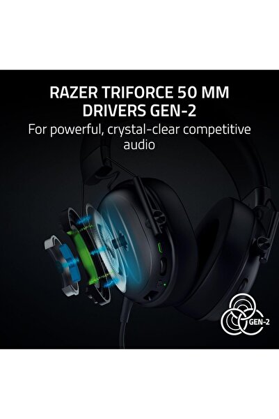RAZER BlackShark V3 X HyperSpeed Wireless Gaming Headset - 50mm Drivers, Cardioid Mic, 70 hr, Black