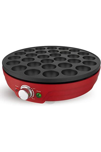 ALSAIF 1200W Electric Pop Cakes Maker 30 Pcs Molds Machine, Red, E05332