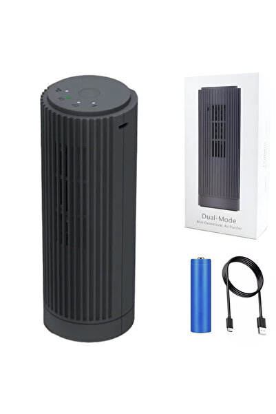 SELERIS Purificator de aer Dual cu Ozon³ si loni Negativi, SELERIS®, Portabil, Nano, 18.650mAh, Reincarcabil