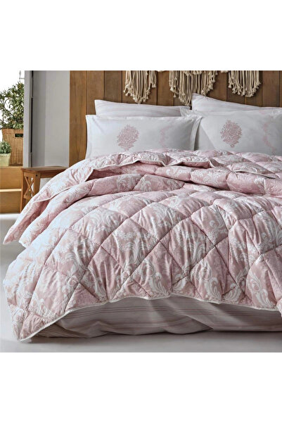 Clasy Ranforce 100% Cotton Single Quilt Set Fiorita V1 Pink