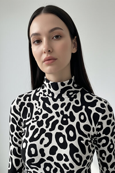 Giyimodam Women's Zebra Pattern Sandy Blouse