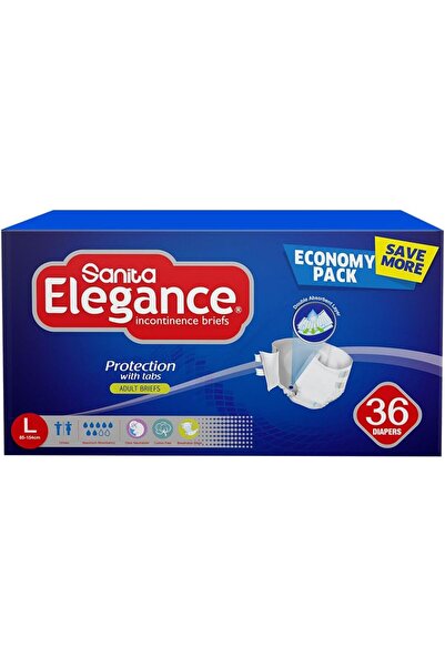 Sanita Elegance Adult Diapers Large 36 Briefs