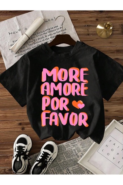 kahire More amor Regular fit Tasarım Penye Tshirt