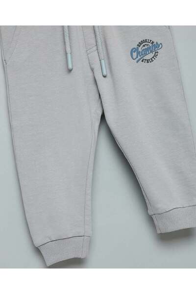 R&B Print Detail Joggers With Drawstring Waist