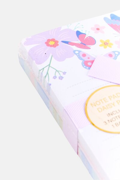 Votum 4 Pcs Butterfly Floral Note Pads And Ball Pen Set