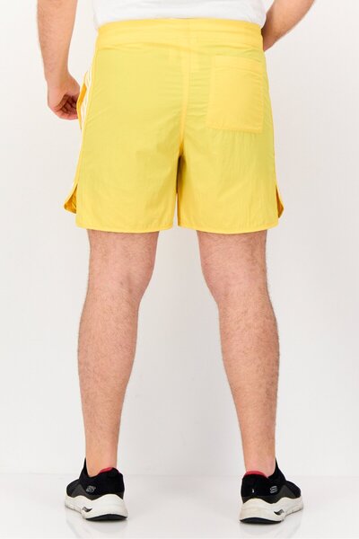 adidas Men Sportswear Fit Drawstring Embroidered Logo Outdoor Sprinter Shorts, Yellow