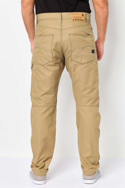 G-STAR RAW Men Relaxed Fit Solid Cargo Pants, Tan