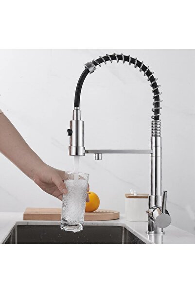 OEM Professional 3-Way Kitchen Faucet with Filter Spout, Chrome (Code 1003-C)