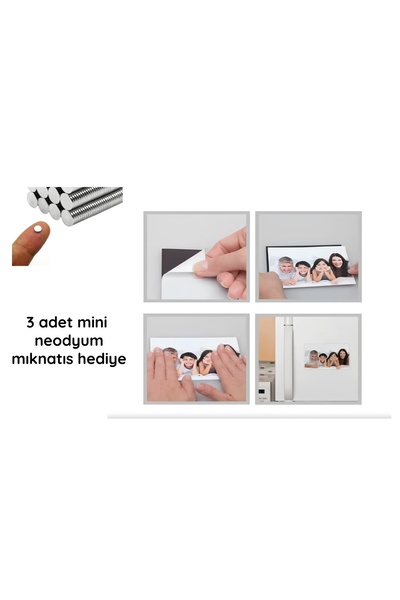kaya ve demir 10 Adet Kendinden Yapışkanlı Fotoğraf Magneti, 10cm x 15cm Levh...