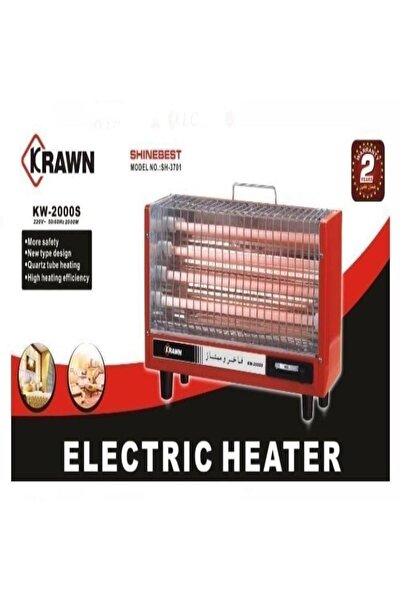 Generic 2000W Electric Heater with 3D Flame Atmosphere Light, AdjustableTemperature, 60cm Wide Air