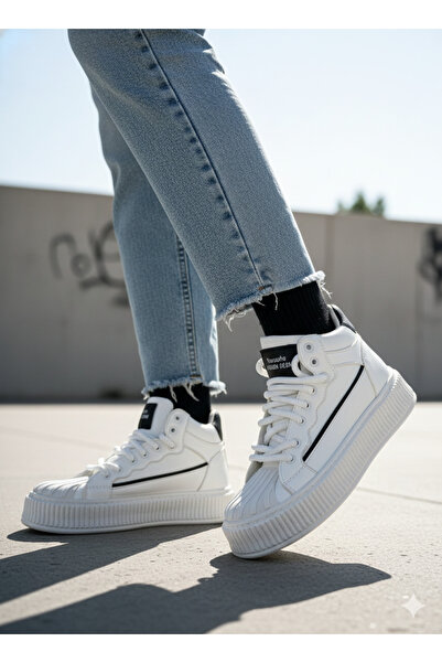 MORENİCA Stylish and Comfortable White Sneaker for Everyday Use