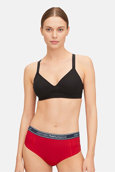 Emporio Armani Women Brand Logo Pull On Panty, Red