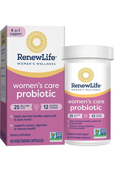 Renew Life Women's Probiotics 25 Billion CFU, 12 Strains, 30 Capsules