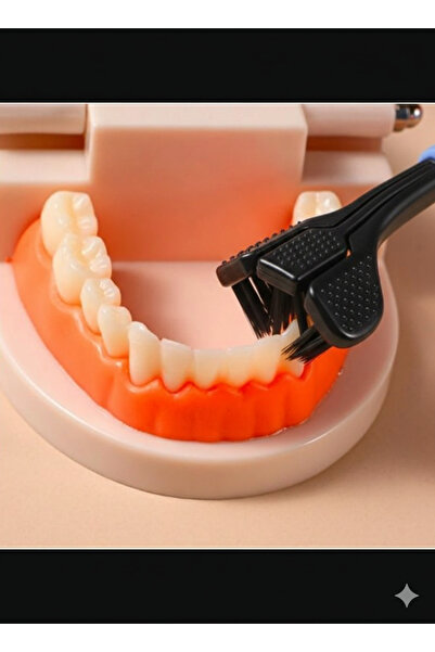 KdrElektronik 3 Layers Fast and Deep Cleaning 3-Sided Toothbrush Sensitive Gum Friendly U-Shaped Brush