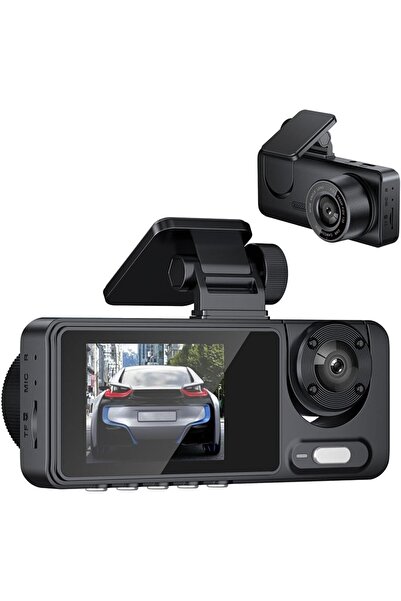 EACAM كاميرا لوحة القيادة ثلاثية القنوات بدقة 1080 بكسل مع واي فاي (أمامية، د...