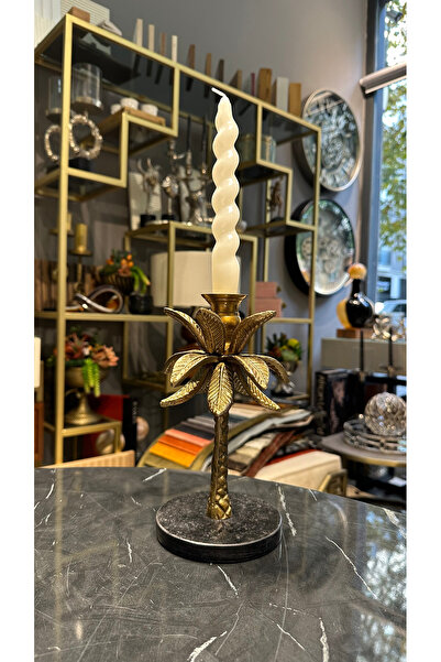 dekorbia Yaprak Model Mumluk Eskitme (11x21h cm)