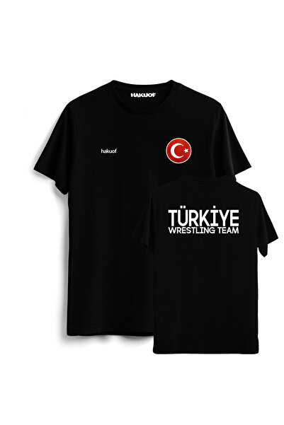 hakuof Wrestling Turkey National Team T-Shirt Original Flag Cotton Unisex