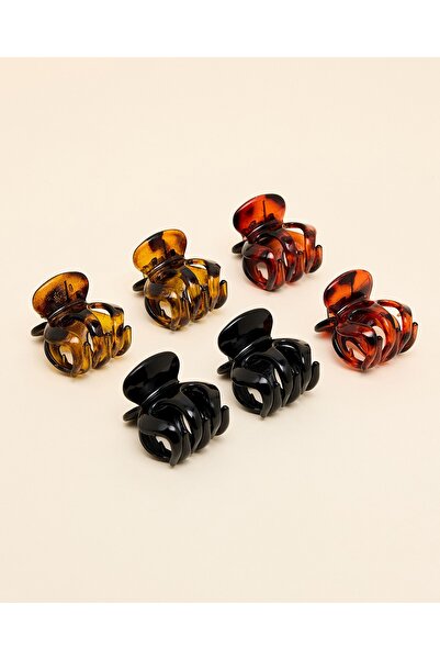 R&B مشابك شعر صغيرة متعددة الاستخدامات للنساء مكونة من 6 قطع