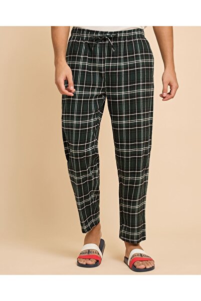 R&B Plaid Lounge Pants With Drawstring Waist