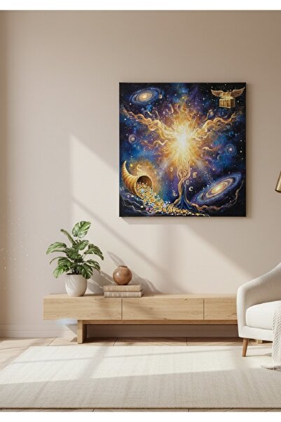 hollywest Feng Shui Bolluk Bereket Manifest Çekim Yasası Kanvas Tablo, Niyet Tablosu