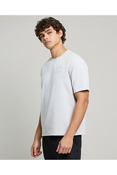 R&B Solid T-Shirt With Crew Neck And Short Sleeves