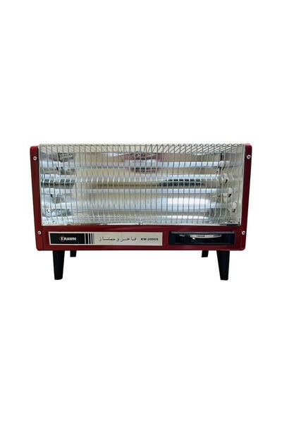 Generic 2000W Electric Heater with 3D Flame Atmosphere Light, AdjustableTemperature, 60cm Wide Air