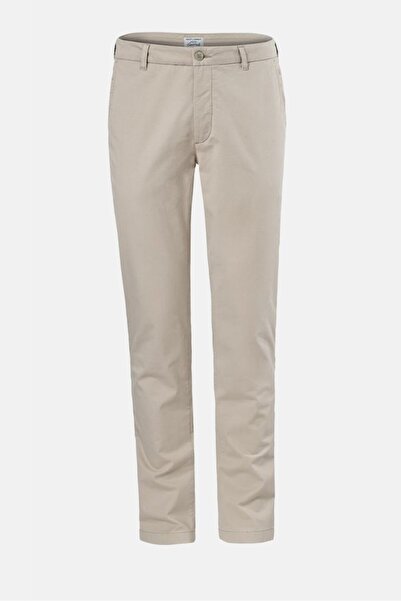 Tchibo Men Regular Fit Plain Stretchable Chino Pants, Beige