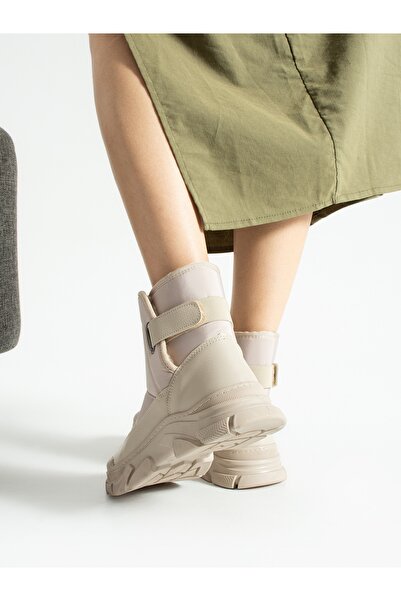 ALEMDAR AYAKKABI Γυναικείες μπότες MANAG Cream Feather