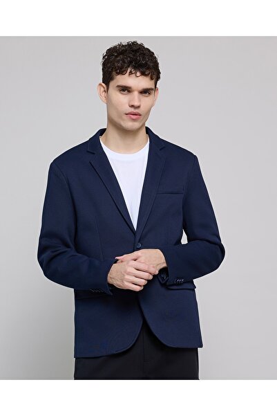 R&B Solid Single Breasted Blazer With Button Closure