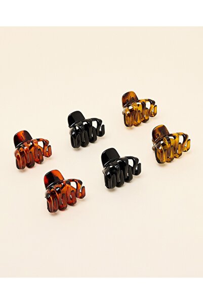 R&B مشابك شعر صغيرة متعددة الاستخدامات للنساء مكونة من 6 قطع