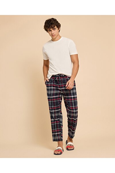 R&B Plaid Lounge Pants With Drawstring Waist