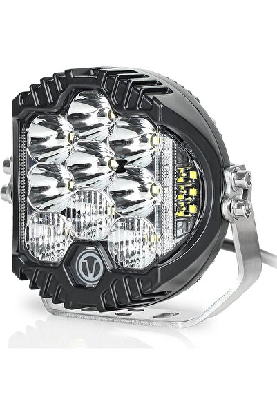 Generic XYY مصباح LED دائري للقيادة على الطرق الوعرة مقاس 7 بوصات مع إضاءة نهارية، 90 واط 8000 لومن - عبوة من قطعة واحدة