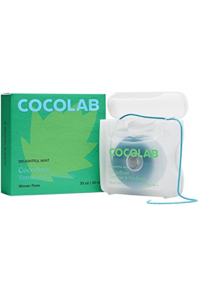 Cocofloss Woven Dental Floss, Mint, Waxed, Expanding, Vegan, 1 Spool (33 yd)