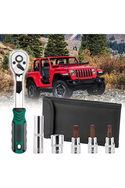 Generic Drimfly Wrangler Torx Tool Kit for Jeep Wrangler TJ JK JL & Gladiator - Hard Top & Door Removal