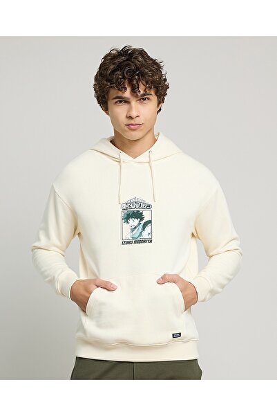 R&B Printed Hoodie With Long Sleeves