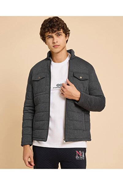 R&B سترة مبطنة بسحاب للإغلاق