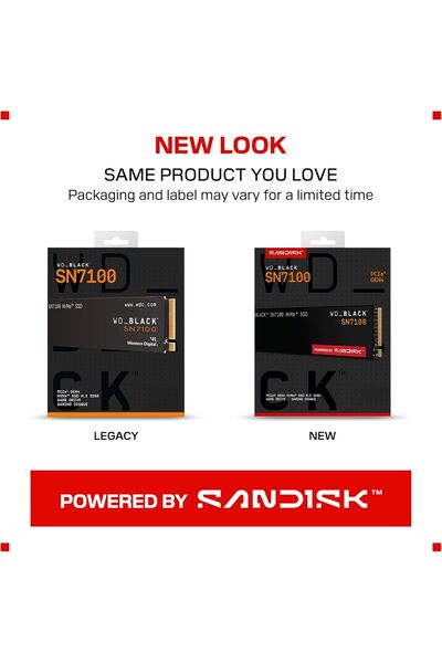 WD_BLACK SanDisk SN7100 500GB NVMe M.2 2280 SSD