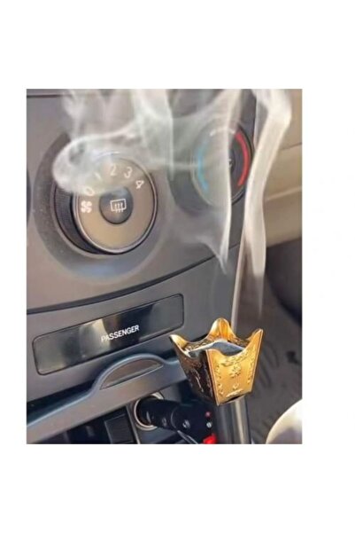 Generic Luxury electric car incense burner (12V) for incense and oud, operates on the car cigarette lighter, elegant decorative design