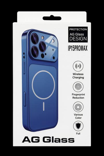 ag glass Husă pentru iPhone 15 Pro Max (blue)