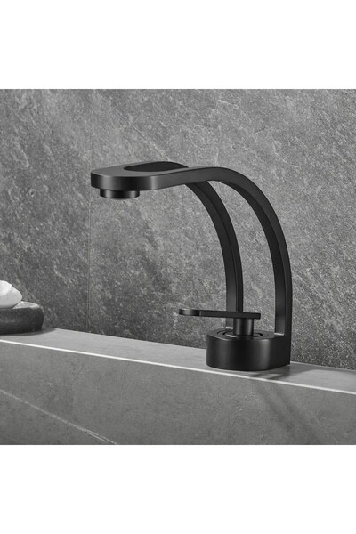 OEM Baterie Lavoar Design Modern, Nia, Negru Mat, Cod BF106B