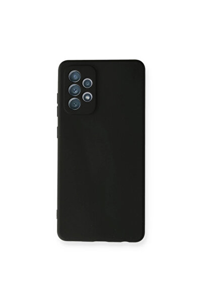 eco port حافظة سامسونج جالاكسي A72 نانو من الداخل سيليكون مخملي - أسود