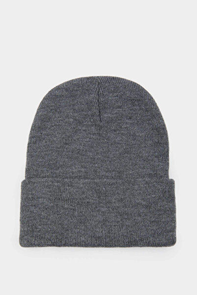 DeFacto R7545Azgr198 Gray Women's Winter Beanie