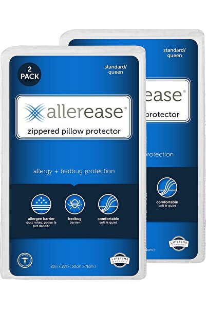 Aller-Ease Maximum Pillow Protector, Standard/Queen - 2 Pack
