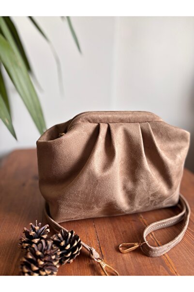 GUELES Women's Trendy Suede Hand and Shoulder Bag