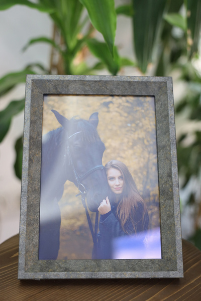 grand medya Gri Desenli Köşeli 15 x 21 cm Fotoğraf Çerçevesi