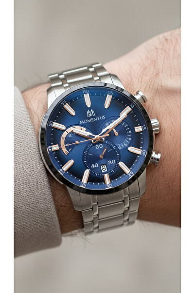 Momentus Gümüş Çelik Kordon Erkek Kol Saati SC381T-11SR