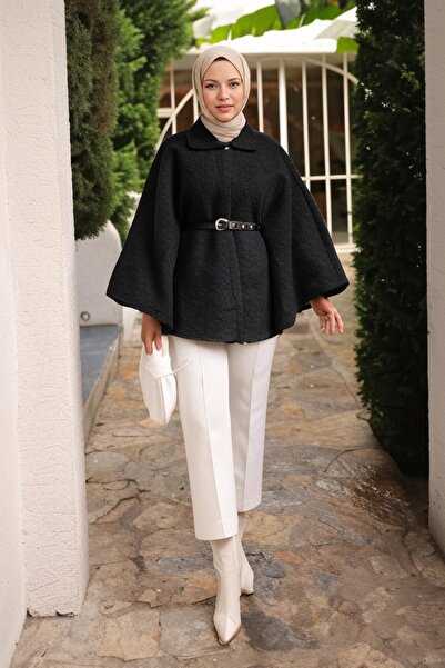 Suedcollection Kemer detaylı panço