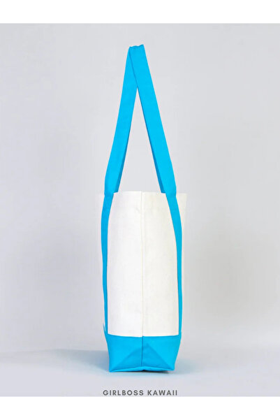 Girlboss Kawaii Cinnamoroll Canvas Bag with Pockets / Shopping, Sports, Beach